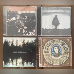 Lot of 4 CD’s Bob Dylan, Neil Young, Chuck Ragan, Nitty Gritty Dirt Band.